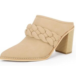 Women’s braided heel shoes